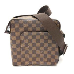 LOUIS VUITTON Men's Messenger OLAF MM Damier Ebene Briefcase